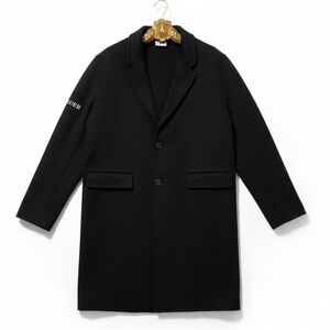 Daily Paper Navy Wool Overcoat Mens M Minimalist Classic Winter Coat